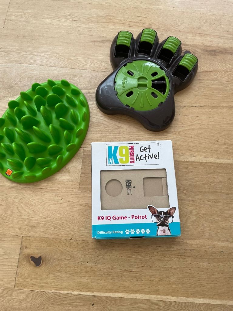 Dog feeders and puzzles