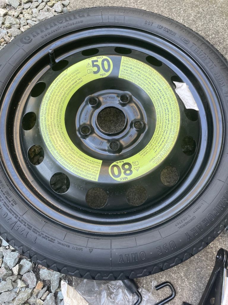 Vw Audi seat skoda 16” space saver wheel unused
