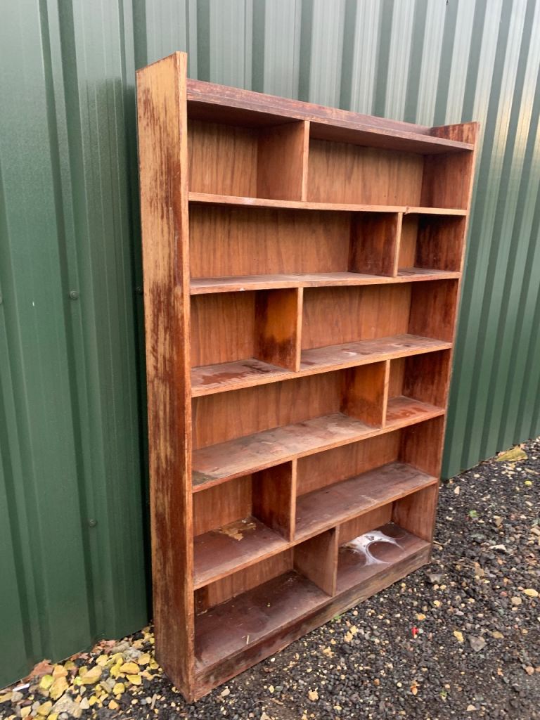 Large Wooden Workshop Shelving Unit Garage Storage Industrial