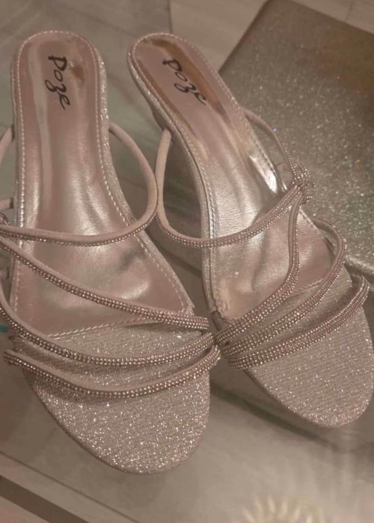 Glitzy sandals 