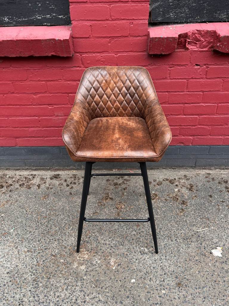 **BRAND NEW** Bar Stool Dining Cafe Reasturant Seating Stool Leather Brown Multiple Colours
