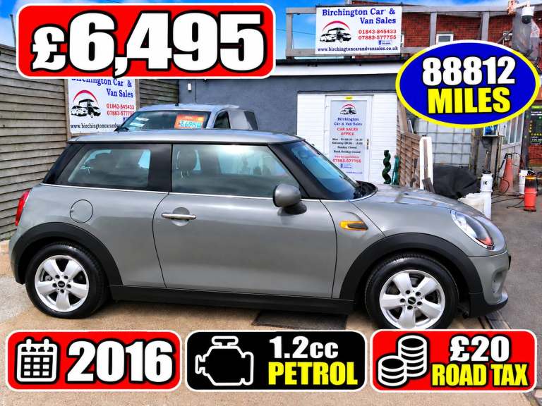 2016 MINI One 1.2CC PETROL ULEZ OK VGC PEARL GREY **£20 RD TAX** ((88812 MILES)) SERVICED HATCHBA...