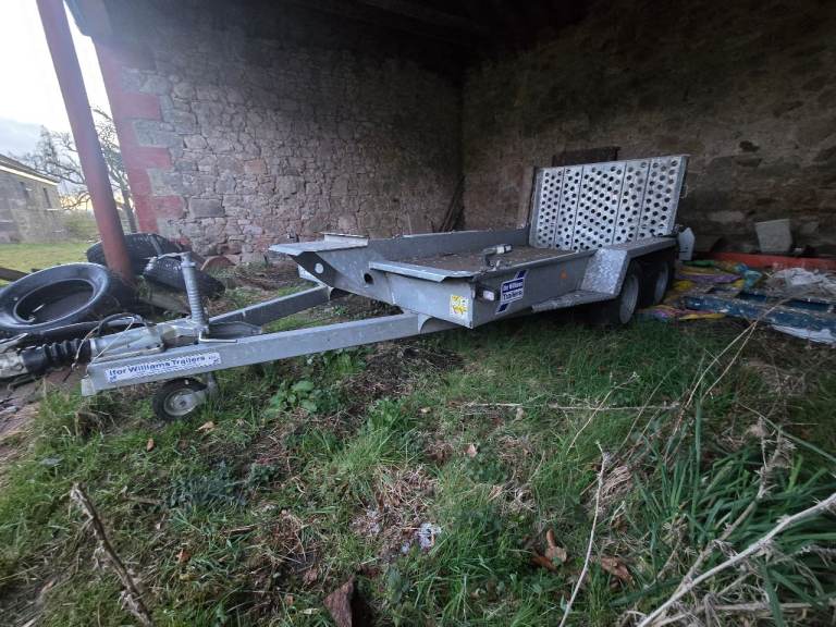 IFOR WILLIAMS GH126 12X6 3.5T PLANT TRAILER FOR DIGGER ETC