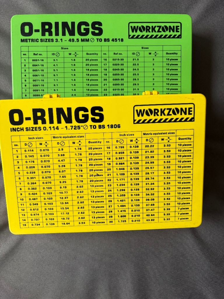 2 Boxes of Workzone O Rings only a few have been used but boxes are still quite full
