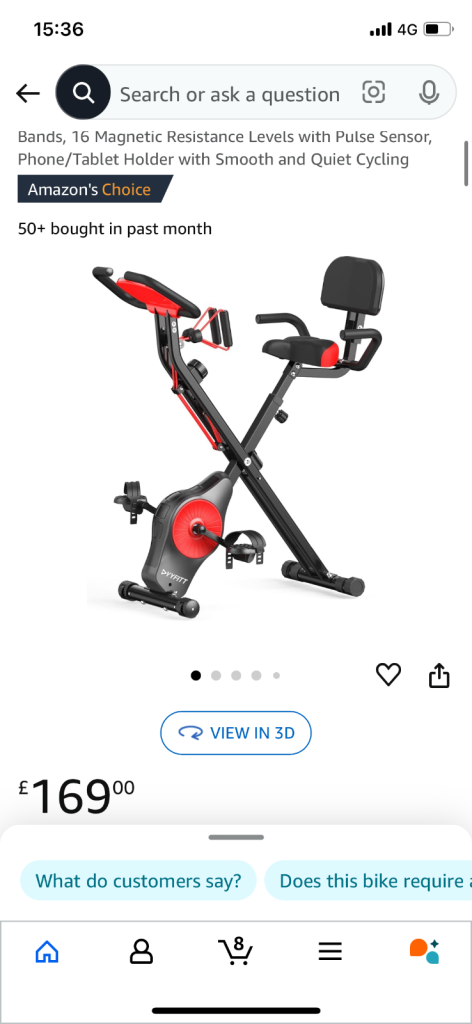 SOLD!! Fitness bike (foldable)