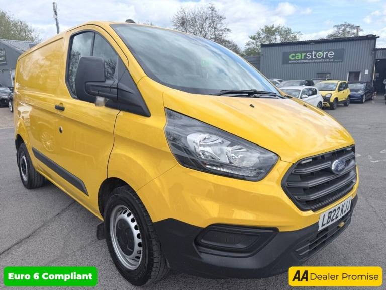 2022 Ford Transit Custom Yellow 2.0 340 EcoBlue Euro 6 panel van, 64,110 miles, ULEZ compliant, 6...
