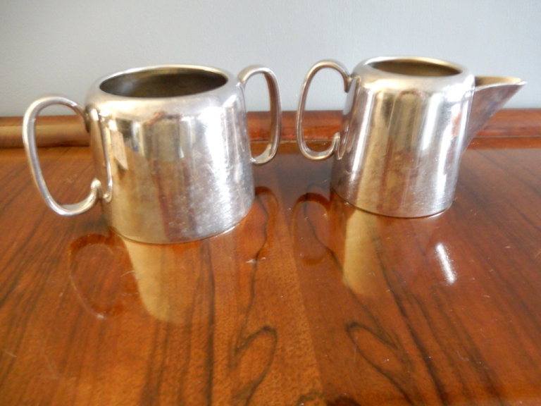 Vintage Silver Plated EPNS Milk Jug & Sugar Bowl
