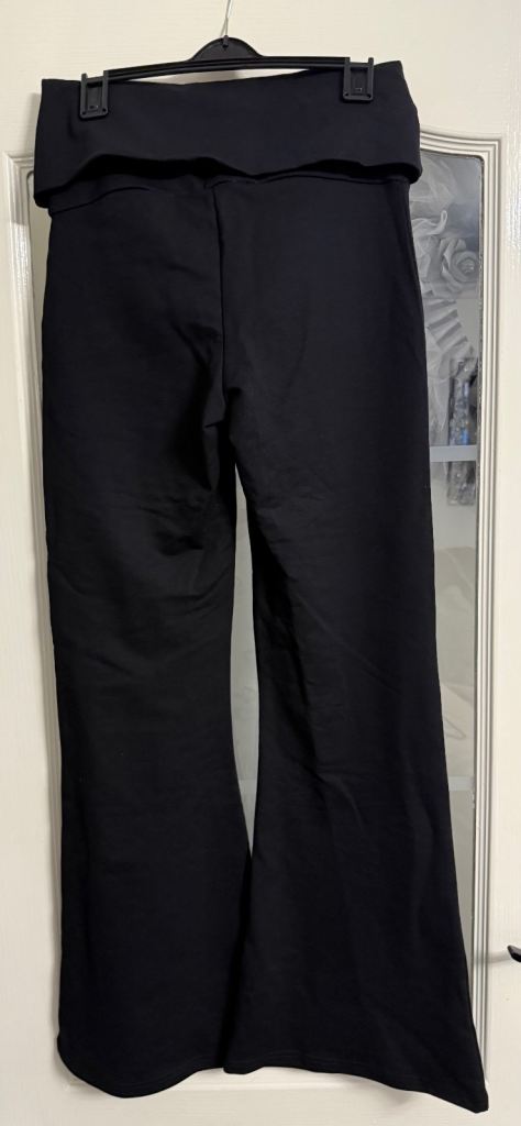 Women’s Mercier Black Flared Folded Over Pants
