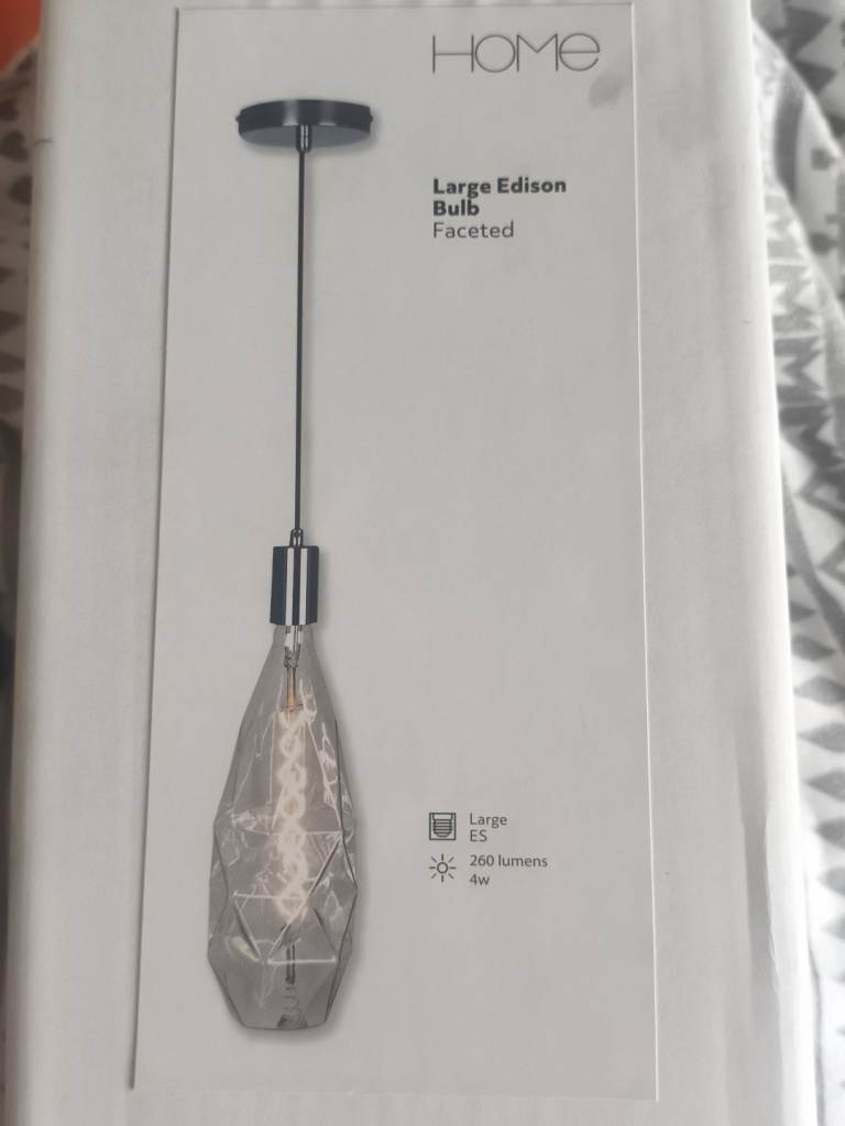 HOME Large Edison Bulb Faceted
