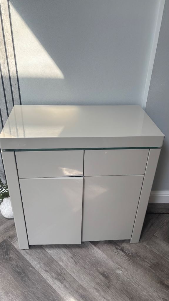 Grey gloss sideboard