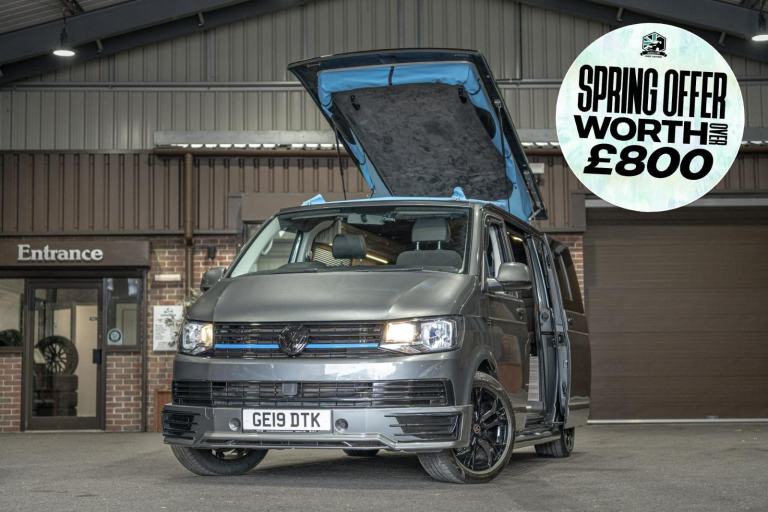 VW Transporter T6 Metallic Grey 2019 Short Wheel Base Petrol Campervan