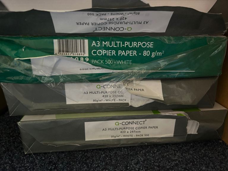 Q-Connect A3 multi-purpose copier paper White