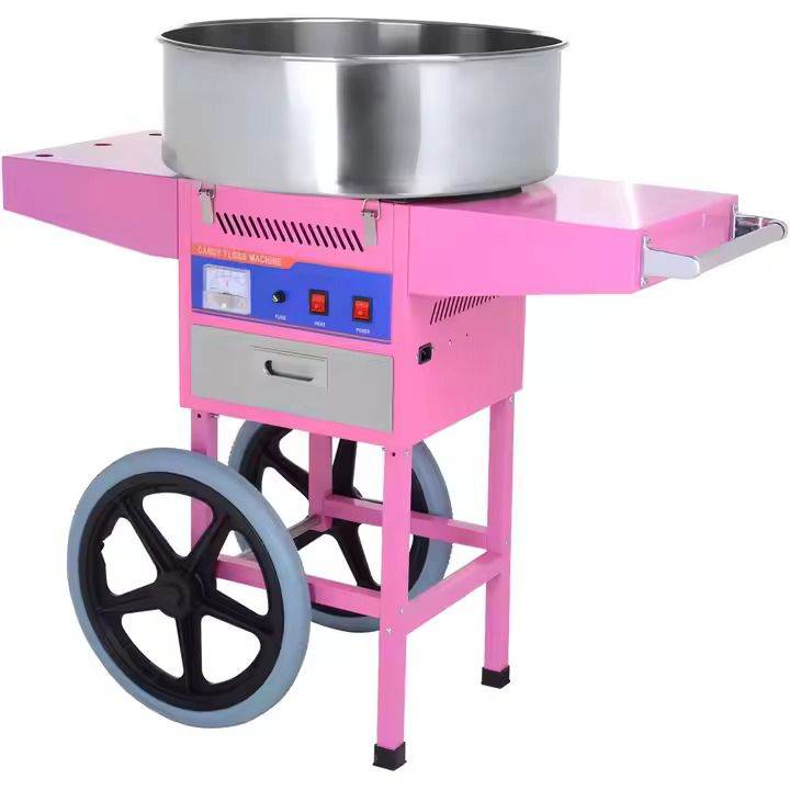 Commercial Candy Floss Machine with Cart - Electric - Brand New