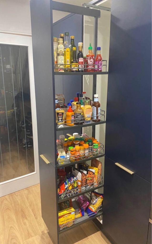 Kitchen pull out larder