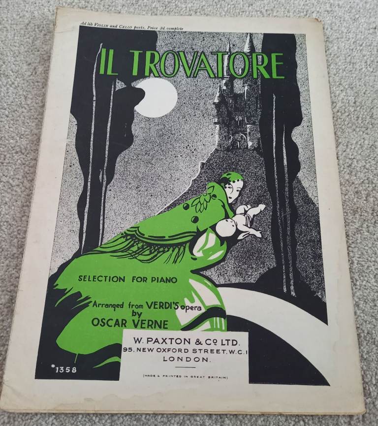 IL Trovatore for Piano Arranged from Verdi's Opera by Oscar Verne Sheet Music