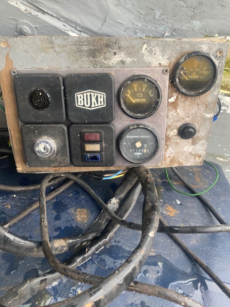 BUKH DV20 Marine Engine with Control Panel and Propeller