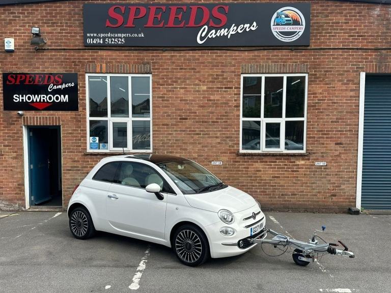2017 Fiat 500 1.2 Lounge, PANO SUNROOF + NAV, Motorhome Towcar (Braked) A Frame