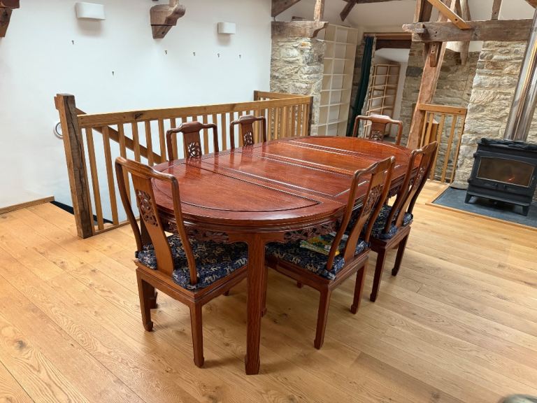 20th century rosewood Chinese dining table