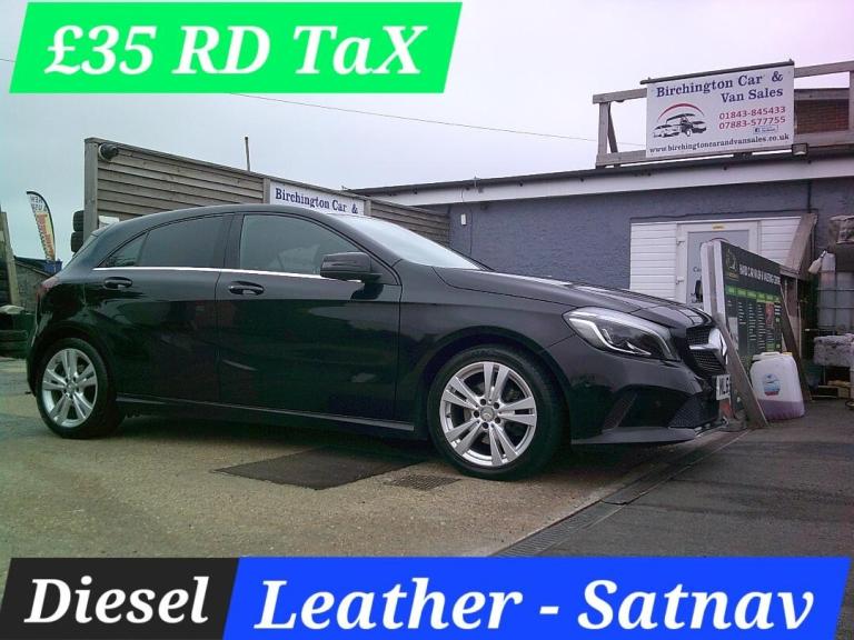 2015 Mercedes-Benz A-Class A200d SPORT PREMIUM MAUNAL DIESEL **£35 RD TAX** LEATHER SATNAV VGC FS...