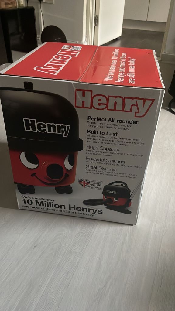 Henry Hoover.  New in the box. Powerful & Reliable – Quick Sale