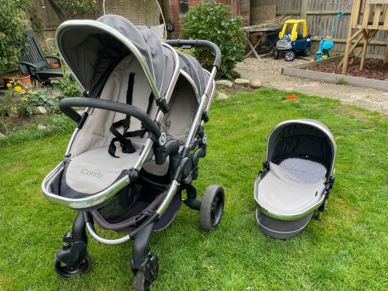 Icandy Peach double pushchair pram buggy stroller