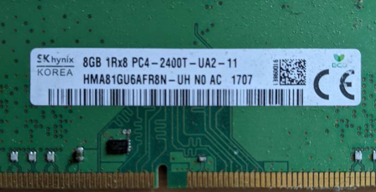 DDR4 8GB PC4-2400T DESKTOP RAM
