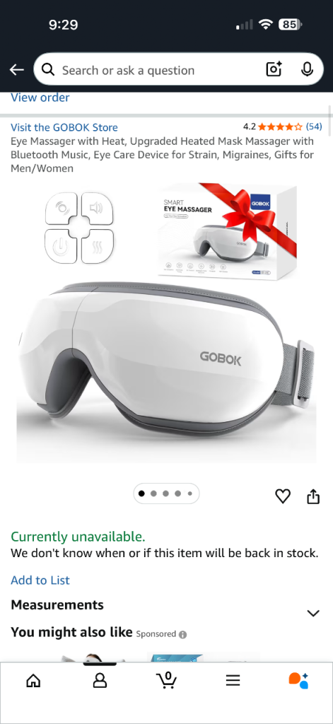 GOBOK Eye Massager with Heat