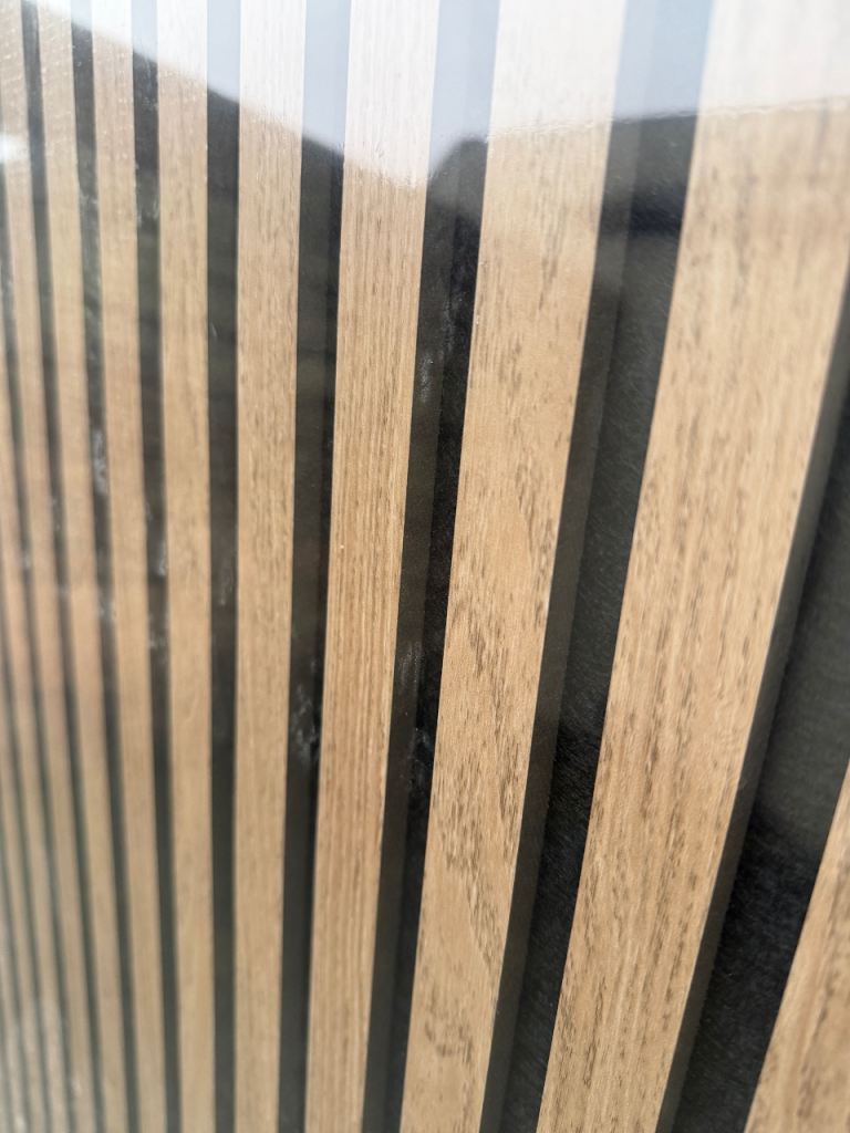 image for 4 x PREMIUM ACOUSTIC WALL PANELS - DARK OAK