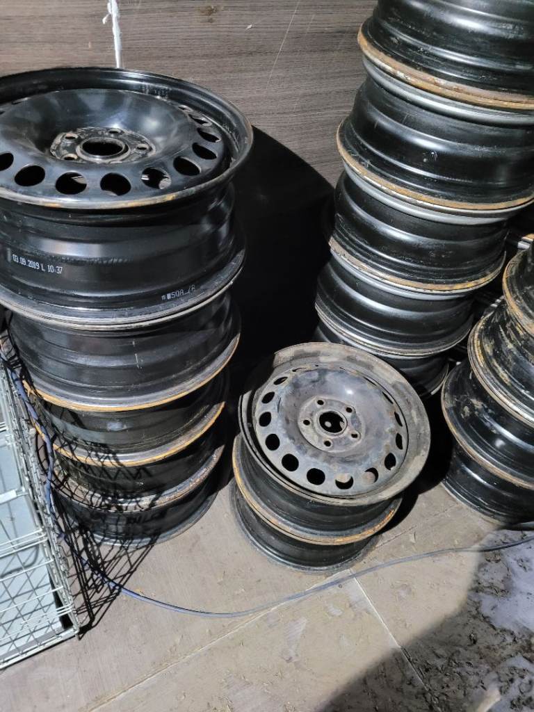 VW T4 CADDY 5X 112PCD SPARE REPLACEMENT 16 AND 15 INCH RIMS 