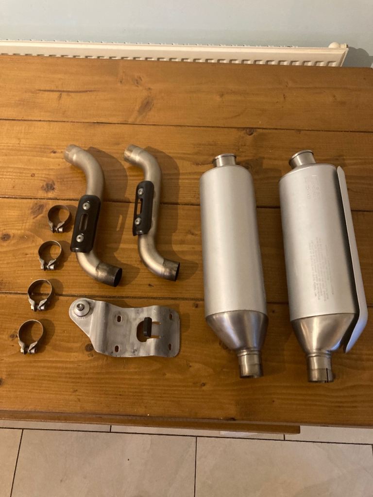 Ducati monster SR2 exhaust silencer and inlet pipes 