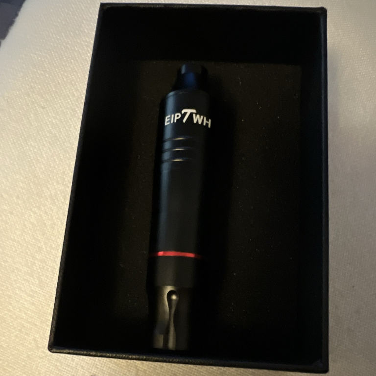 Lightweight Tattoo Pen Machine, Black/Red, Includes Clip Cord