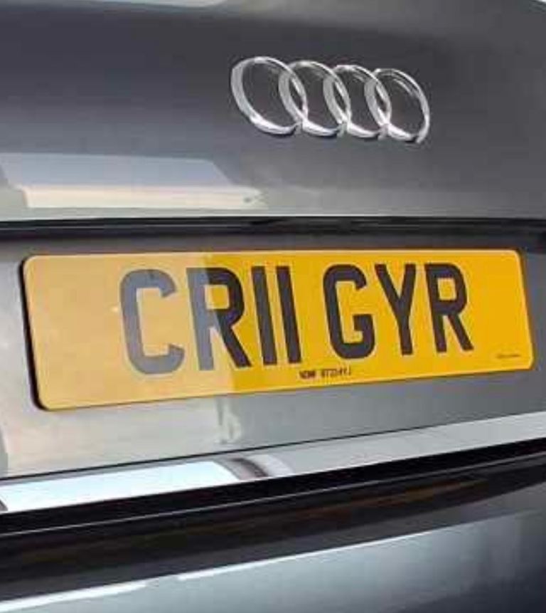 Private licence plate CRllGYR