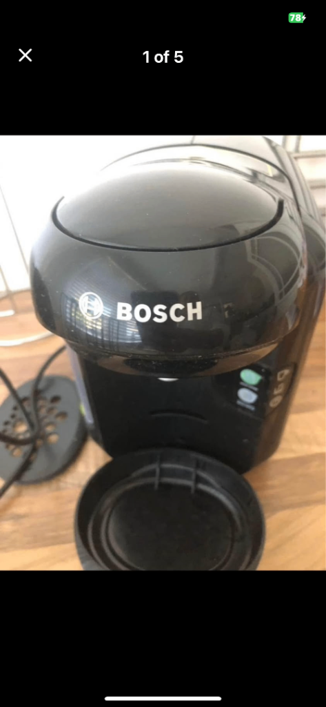 Bosch coffee machine 