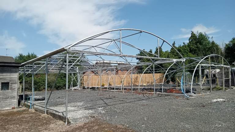 Large Polytunnel / Greenhouse Frame – Ready for Reassembly