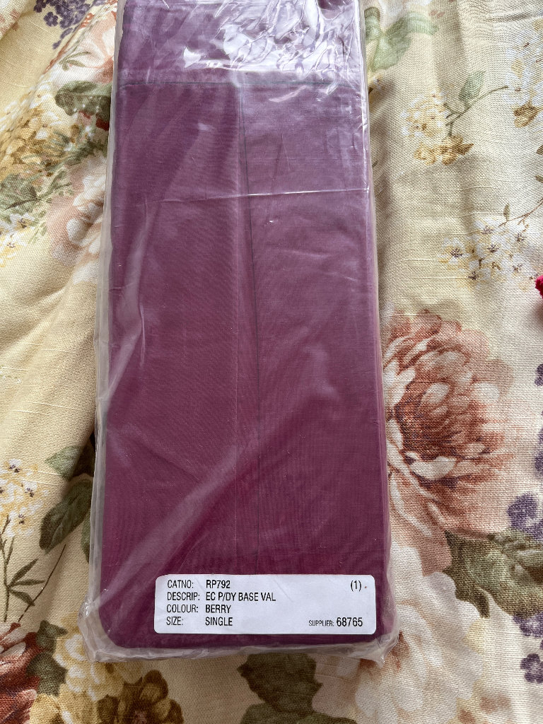 Job lot of 4 x Single Valance Sheet Berry Red - Brand New 