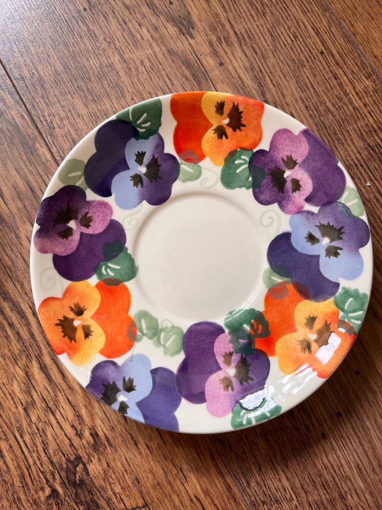 Emma Bridgewater Pansy Saucer – Excellent Condition