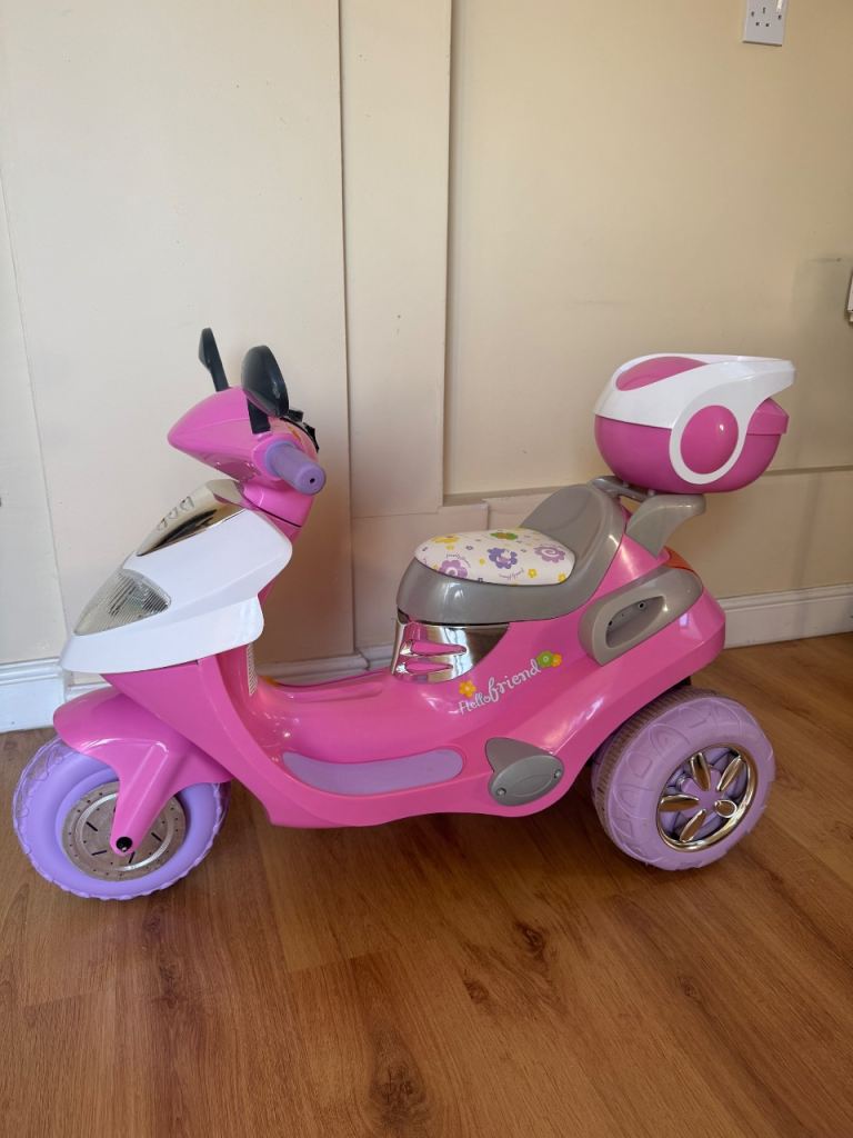 Pink Electric Ride On Scooter for Kids 6v