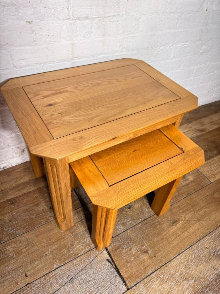 Oak furnitureland nest of tables free local delivery 