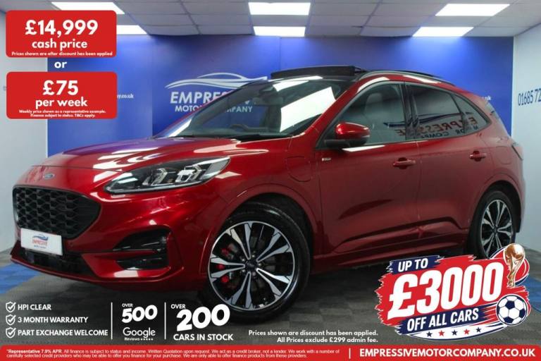 2021 21 FORD KUGA 2.5 ECOBOOST DURATEC 14.4KWH ST-LINE X SUV 5DR PETROL PLUG-IN