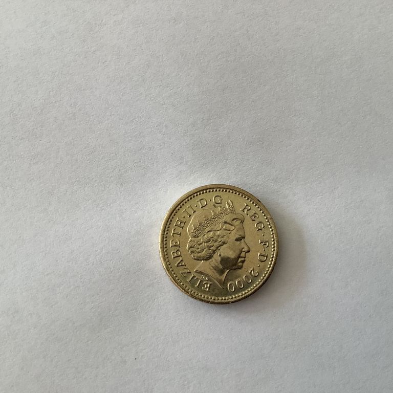 For sale One Pound coin year 2000
