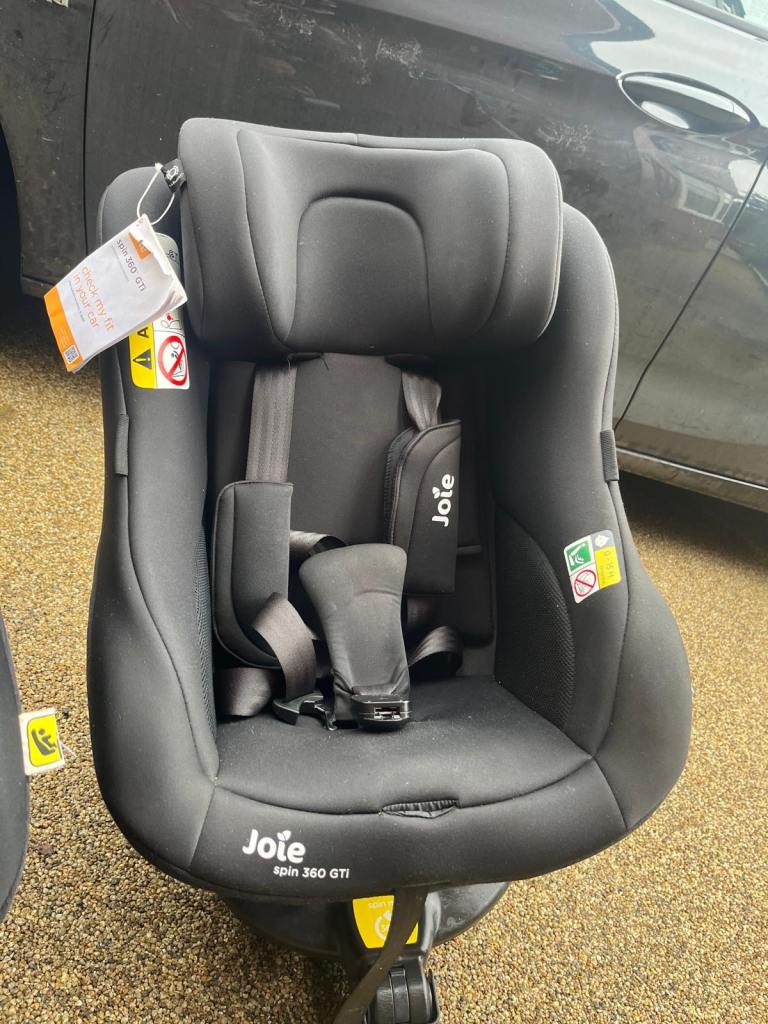 Joie Spin 360 GTi Car Seat – Black, Good Condition