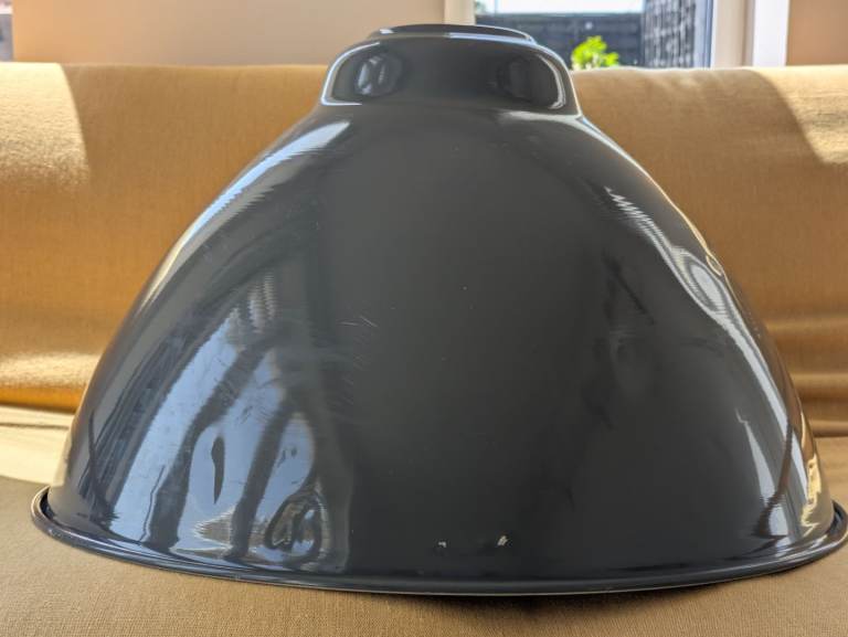 Large metal industrial style lampshade 