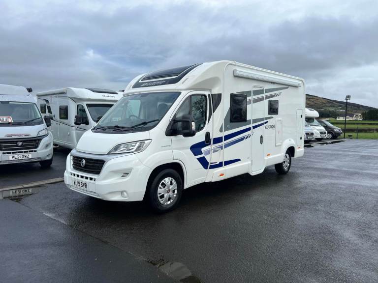 2019 SWIFT ESCAPE 695 6 BERTH MOTORHOME WITH ONLY 13K MILES ANDERSON MOTORHOME SALES.