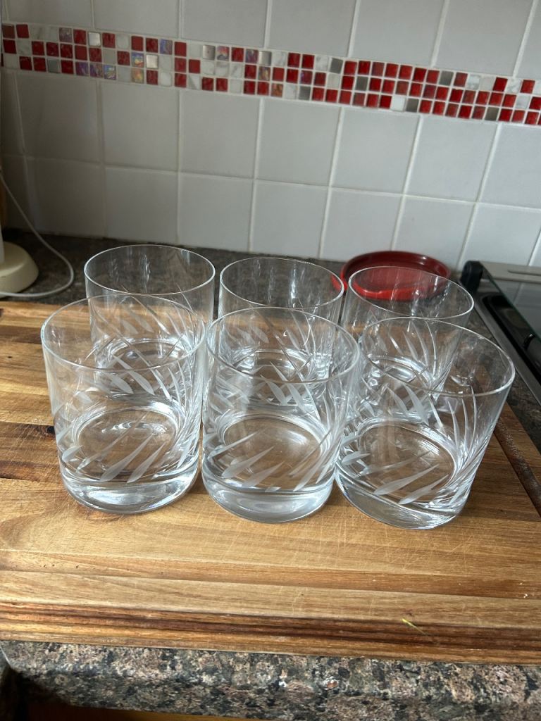 Set of 6 Clear Glass Tumblers – Good Condition | in Birmingham, West ...