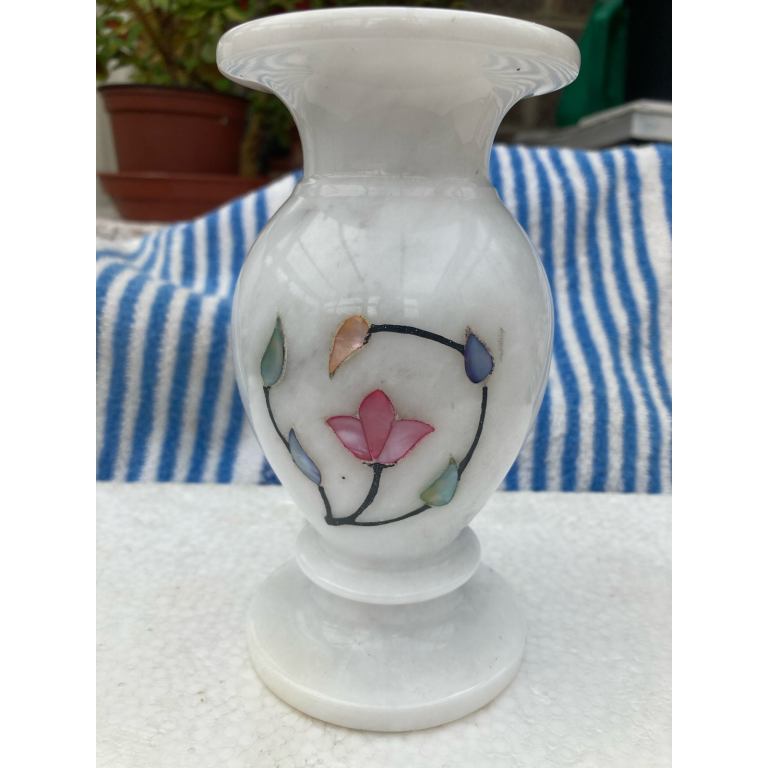 Vase made of marble 6 inches tall