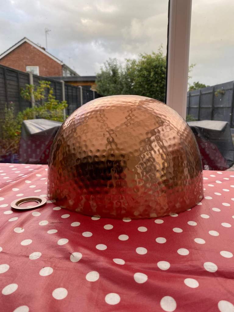 Copper colour bevelled lamp shade - next 