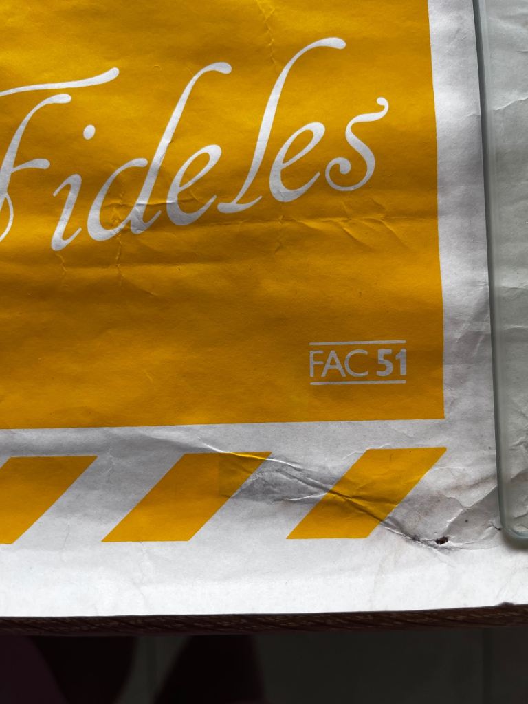 FAC 51 Haçienda Christmas Poster - 1983