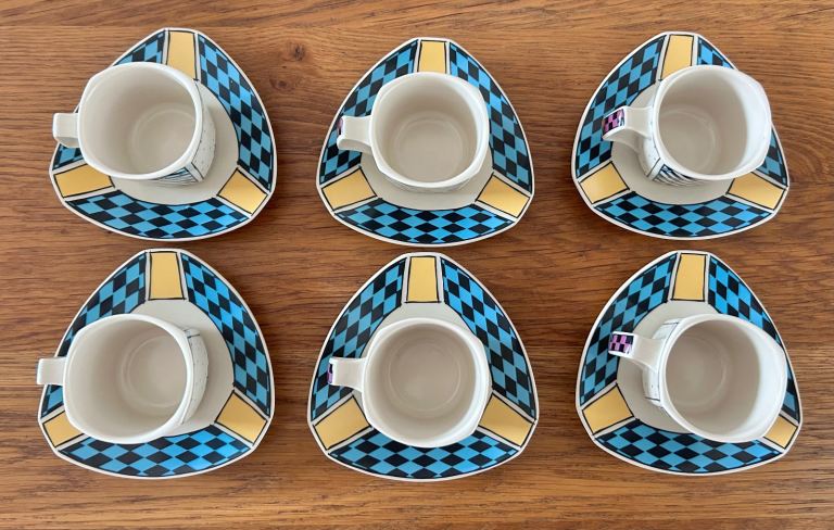 Rosenthal (Flash) Espresso Cups with Saucers- Dorothy Hafner 