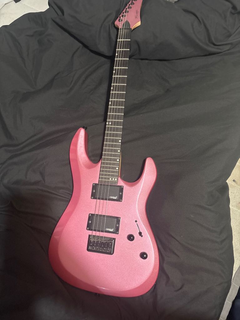 Fairclough glittery pink guitar I’ll take offers or trades 