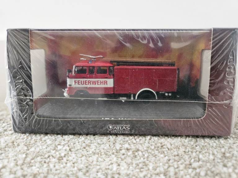 Collectible model of the IFA W50 fire engine (Editions Atlas) - new, in the box